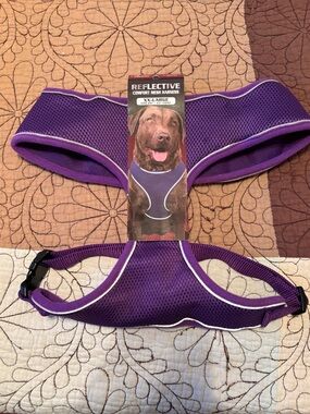 Reflective Comfort Mesh Dog Harness in Purple - XXL - NWT